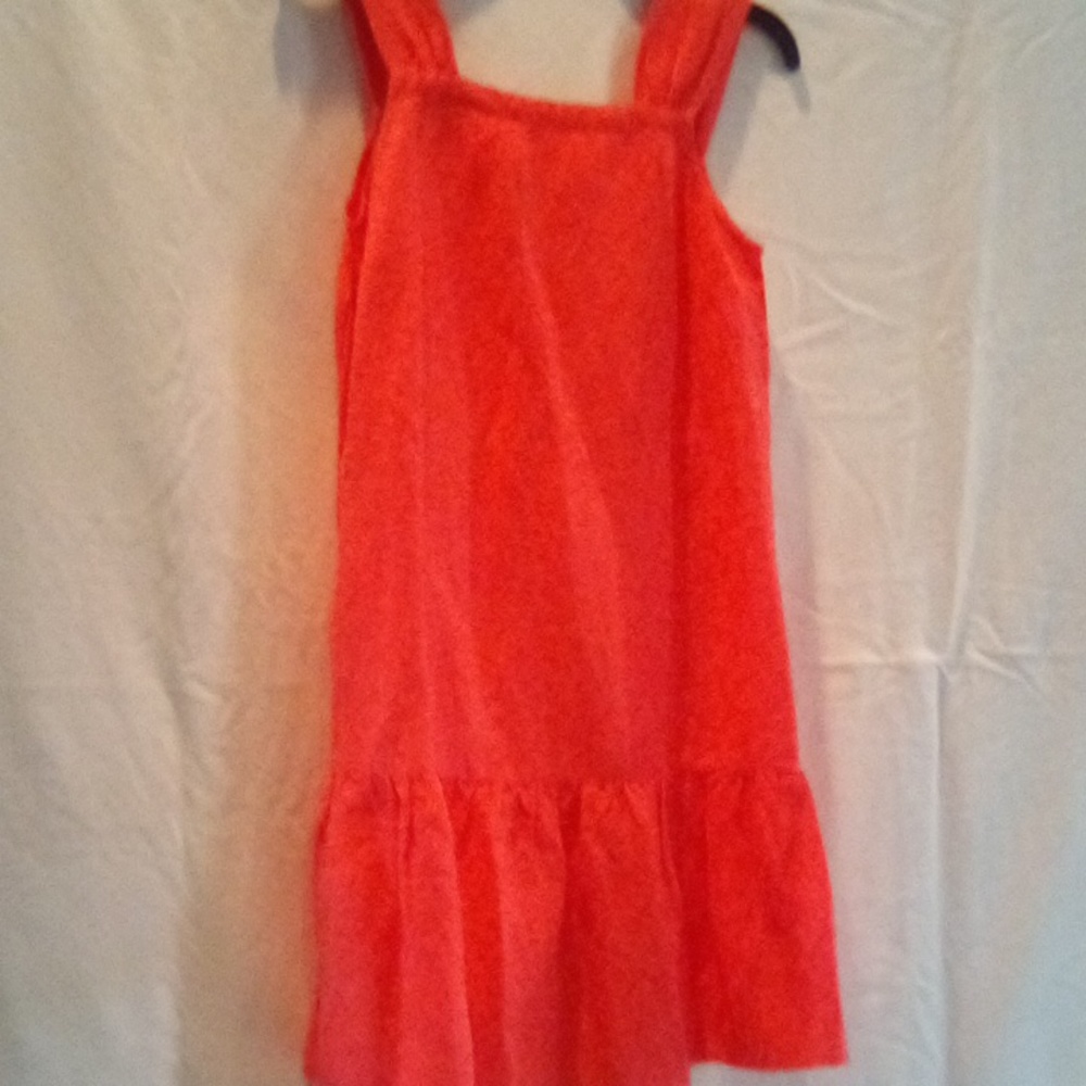 Loft women's size XS petite coral linen blend A-line sleeveless dress
